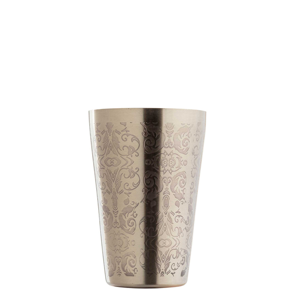 Shaker Tin Black Flora 16 oz