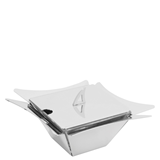 Ζαχαρίερα - τυριέρα inox 15*15*7cm