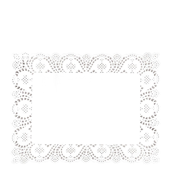 Δαντέλα Ορθογώνια 40x50 cm Λευκή