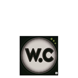 Πινακίδα Αλουμινίου «WC» 10*10εκ.