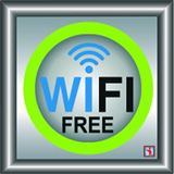 Πινακίδα ''WiFi'' 9,5*9,5cm