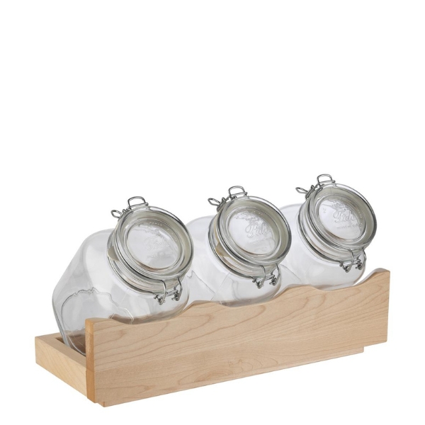 Σταντ Ξύλινο με Βάζα 43x17 cm