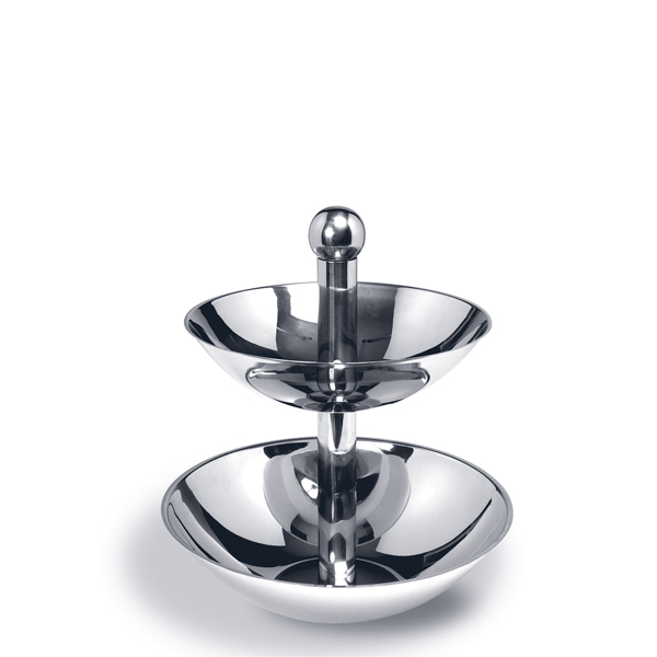 Φρουτιέρα 2 όροφη inox 30/22*30 cm