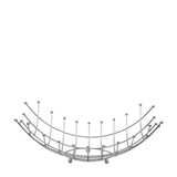 Φρουτιέρα ορθογώνια inox 45x27x18cm