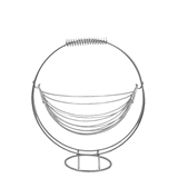 Φρουτιέρα κούνια inox 31χ34cm