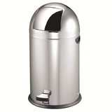 Κάδος πεντάλ - push inox ματ 52lt εσωτερικού / εξωτερικού χώρου. 38*89εκ.