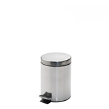 Κάδος πεντάλ inox γυαλιστερός στρογγυλός 5lt 28*20εκ.