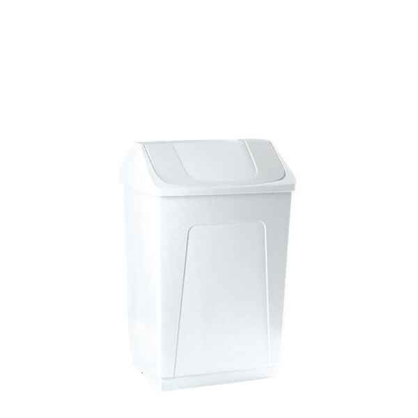 Κουβάς με λευκό παλινδρομικό καπάκι 55lt 40*32*54εκ.