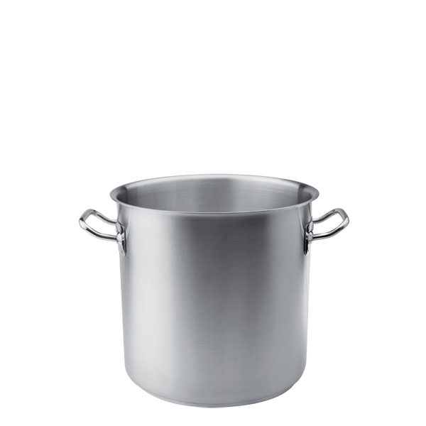 Μαρμίτα inox χωρίς καπάκι |διάμετρος 28 cm, ύψος 28 cm,  χωρητ. 17 lt