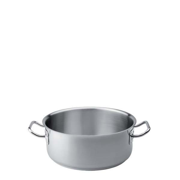 Πλασωτέ inox χωρίς καπάκι| διάμετρος 24 cm, ύψος 10,5 cm,χωρητ. 4,5 lt