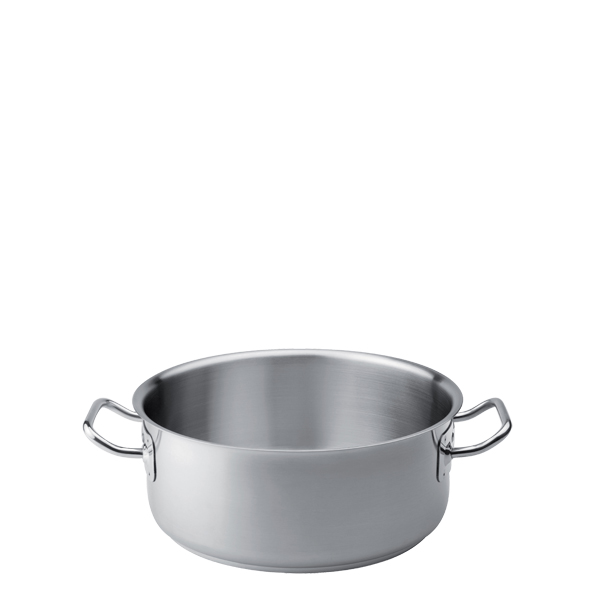 Πλασωτέ inox χωρίς καπάκι| διάμετρος 28 cm, ύψος 12 cm,χωρητ. 7 lt