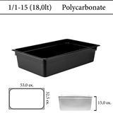 Δοχείο Polycarbonate 15 cm