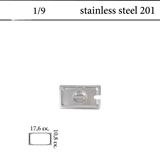 Καπάκι με εγκοπή GN 1/9 inox 201 (18/C) - (0,6)