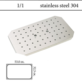 Σχάρα στραγγίσματος GN 1/1 inox 304 (18/8) - (0,8)