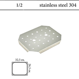 Σχάρα στραγγίσματος GN 1/2 inox 304 (18/8) - (0,8)