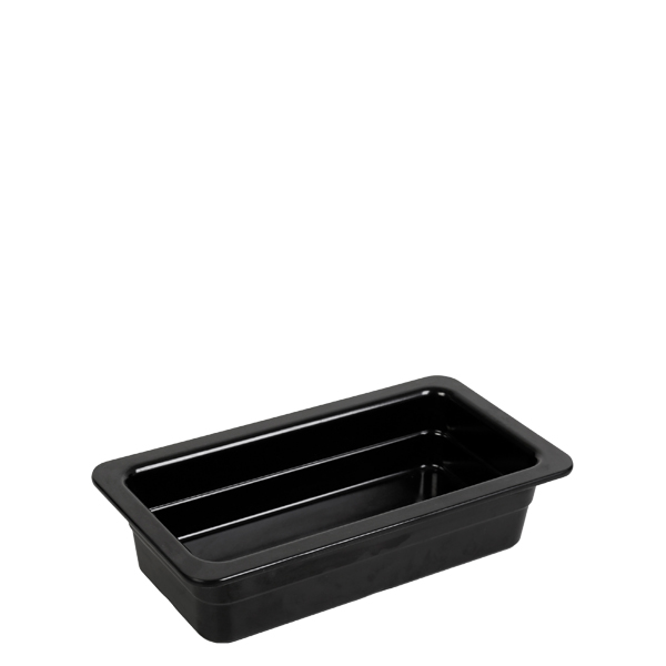 Δοχείο GN 1/4 Μελαμίνης μαύρο  6,5cm