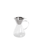 Κανάτα γυάλινη με inox dripper 0,8 lt