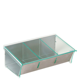 Καφεκούτι 3 θέσεων Inox - PC 33x20cm
