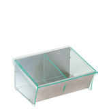 Καφεκούτι 2 θέσεων Inox - PC 25x20cm