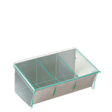 Καφεκούτι 3 θέσεων Inox - PC 25x20cm