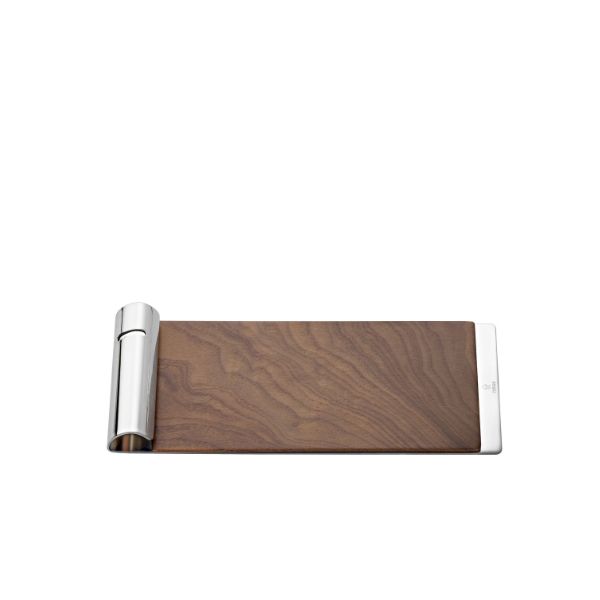 Ξύλινη-Inox Βάση Rest Spoon 12x8 cm