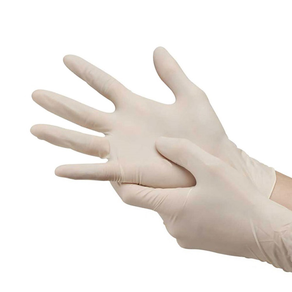 Γάντια latex με πούδρα medium