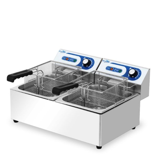 Φριτέζα Inox Διπλή 2x6 lt