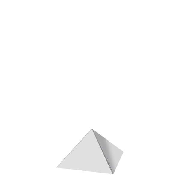 Φόρμα πυραμίδα inox | 6x6 cm