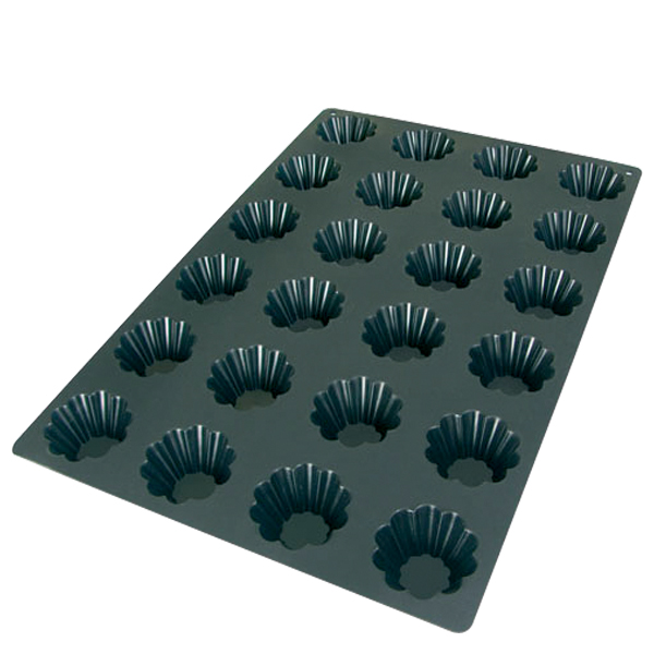Φόρμα σιλικόνης 60x40 cm, briochette 24 Θ. - 7,8/3,6 cm