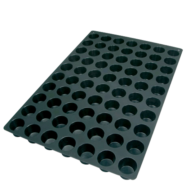 Φόρμα σιλικόνης 60x40 cm mini muffin 70 Θ- 4,8/3,1 cm