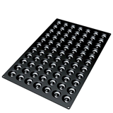 Φόρμα σιλικόνης 60x40 cm mini savarin 77 Θ- 4,1/1,2 cm