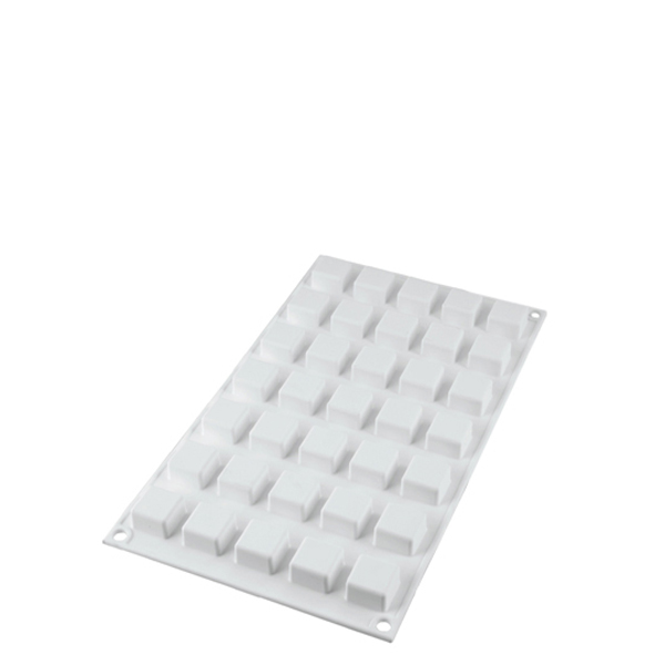 Φόρμα σιλικόνης λευκή microsquare 35 θέσεων | 175 ml , 2,1x2,1x1,3 cm