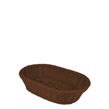 Ψωμιέρα οβάλ καφέ 25x19cm