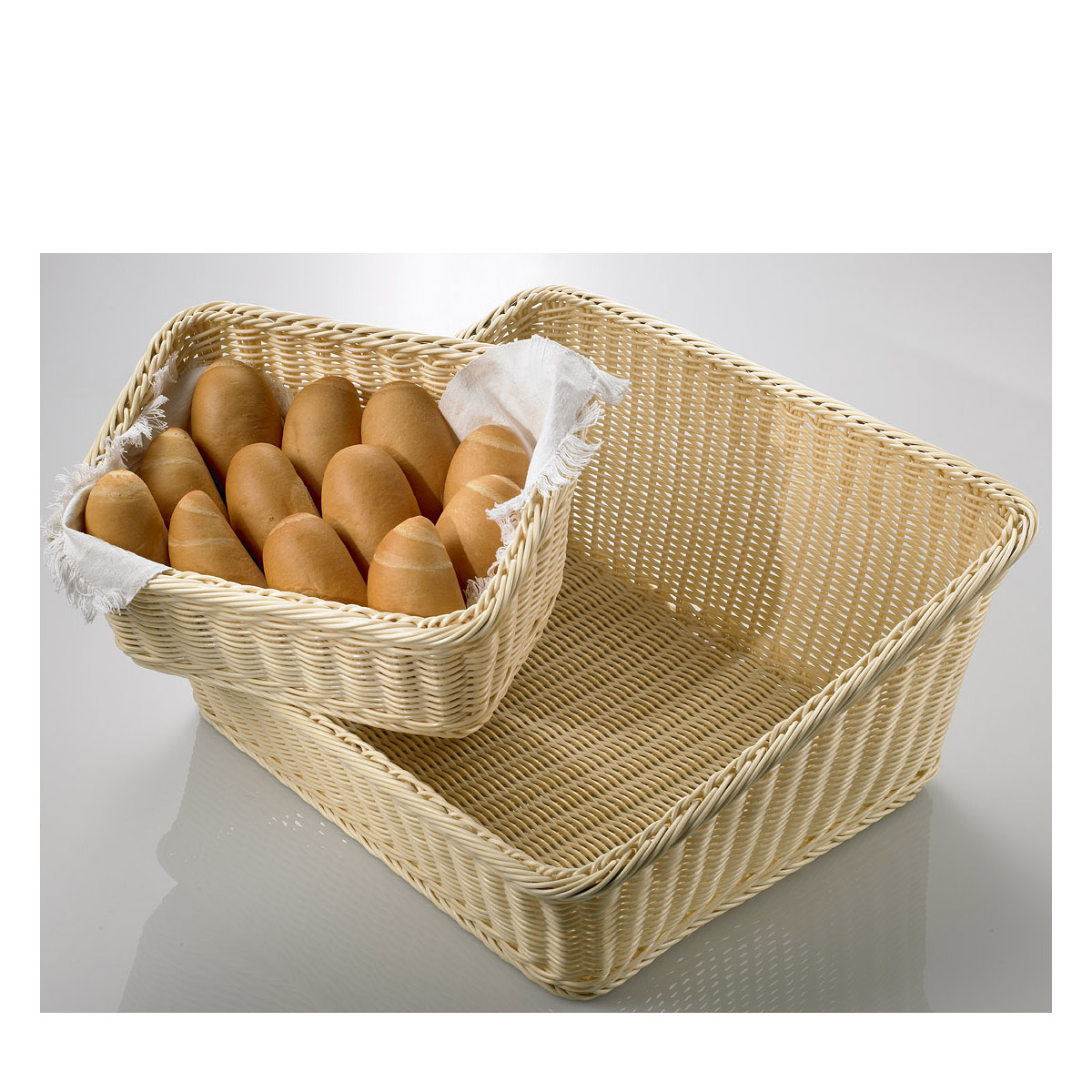 Καλάθι επικλινές rattan 34x24x11 /18cm