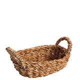 Ψωμιέρα seagrass οβάλ με χέρια 24x18x8cm