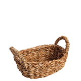 Ψωμιέρα seagrass οβάλ με χέρια  20*14*6cm