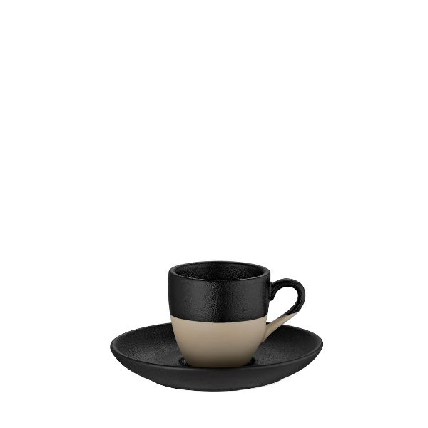 Πιάτο espresso black ''Gaia''