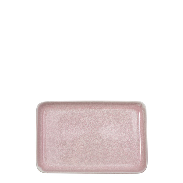 Πιατέλα Pink Reactive Glaze 20,5*13,5 cm: