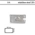 Καπάκι με εγκοπή GN 1/4 inox 201 (18/C) inox - (0,6)