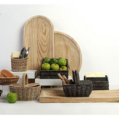 Καλάθι Rattan 22x15x19 cm