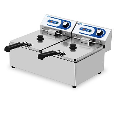 Φριτέζα Inox Διπλή 2x6 lt