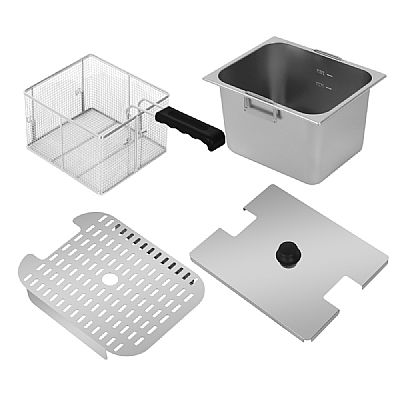 Φριτέζα Inox Διπλή 2x6 lt