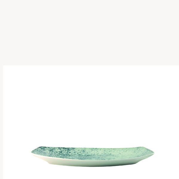 Πιατέλα Ορθογώνια Οβάλ 23x14 cm Smoky