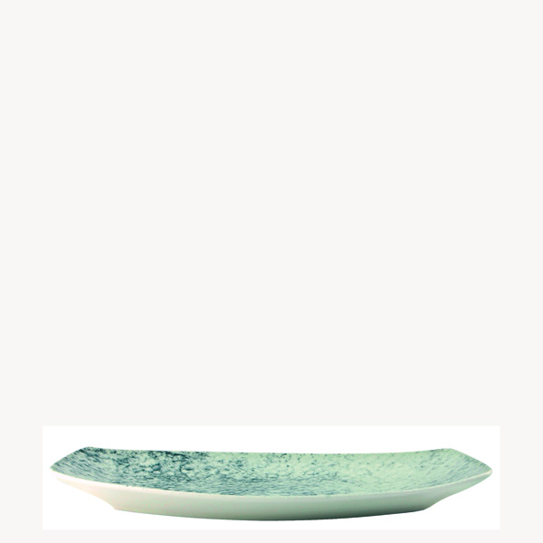 Πιατέλα Ορθογώνια Οβάλ 33x19 cm Smoky