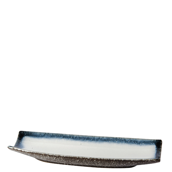 Πιατέλα ορθογώνια Black Rock  32x12cm