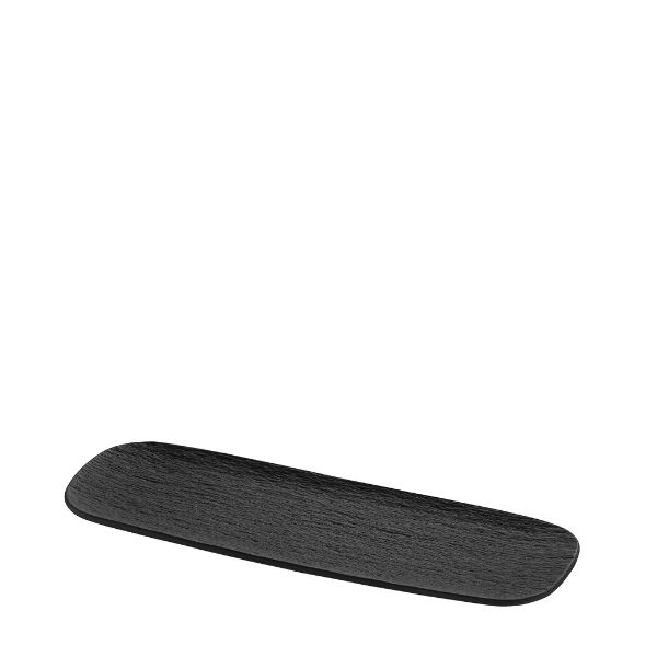 Πιατέλα Ορθογώνια Black Stone Harmony 29x10,5x1,5 cm